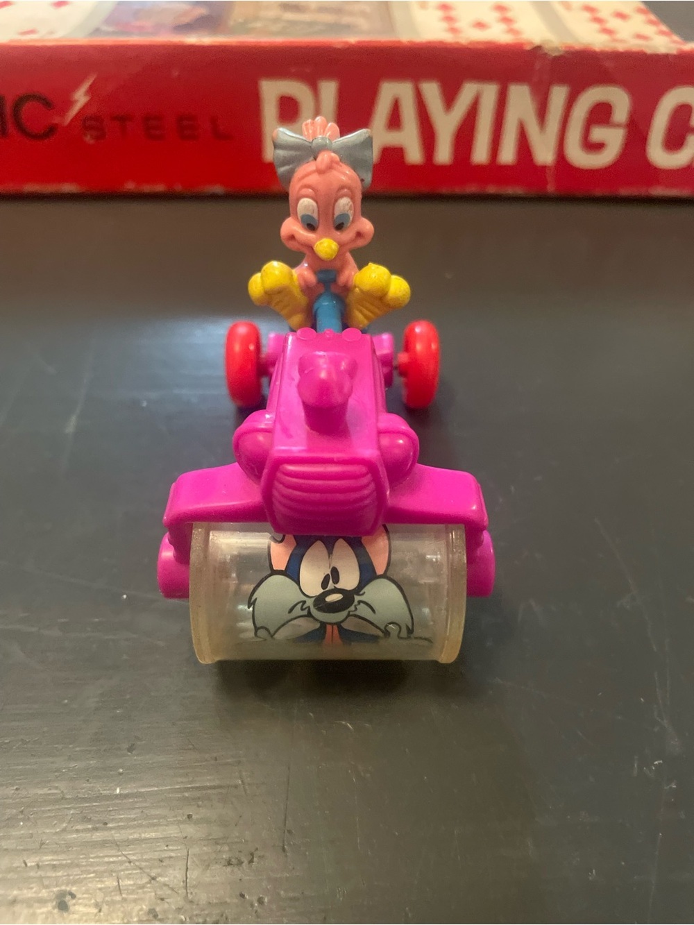 VINTAGE 1992 Warner Bros Tiny Toons Sweetie Pie Steam Roller Pink